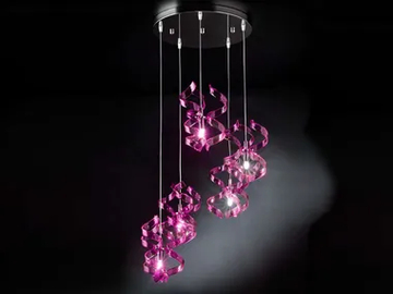 ASTRO - Crystal pendant lamp by Metal Lux - view 2
